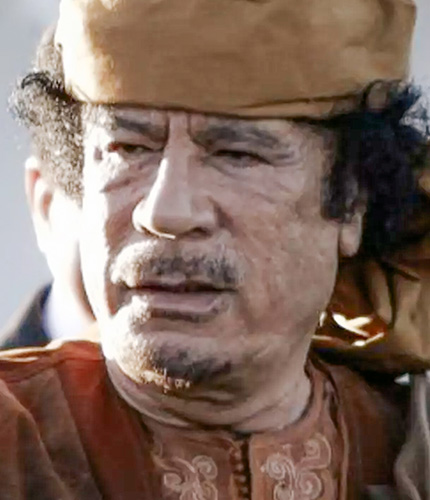 18. Portrait de Mouammar Kadhafi